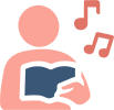 趣味を楽しみたいことを表すイラスト