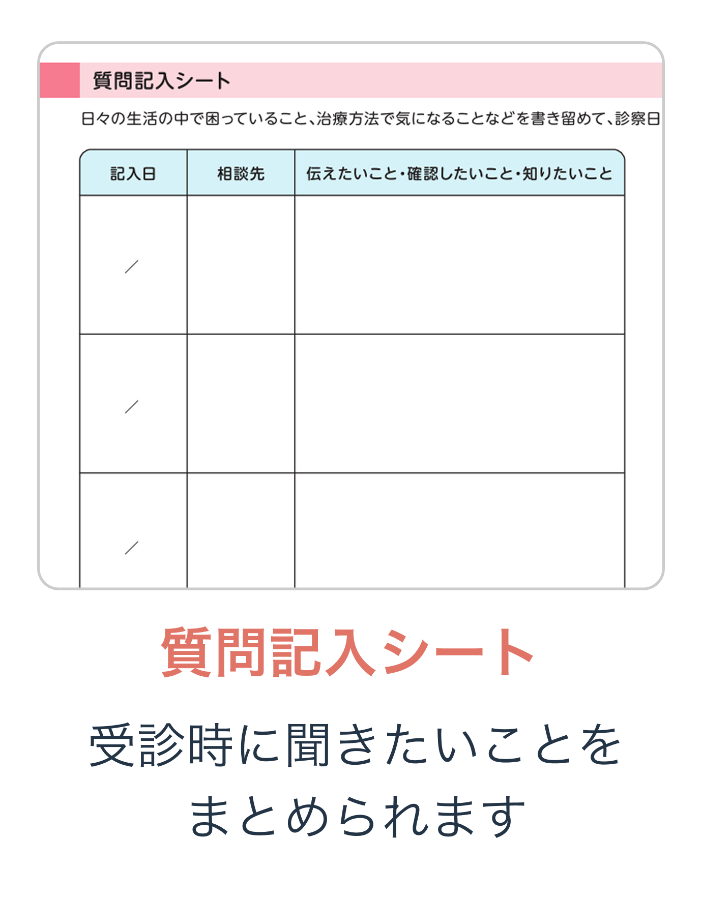 質問記入シート