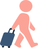 旅行や外出について相談したいことを表すイラスト