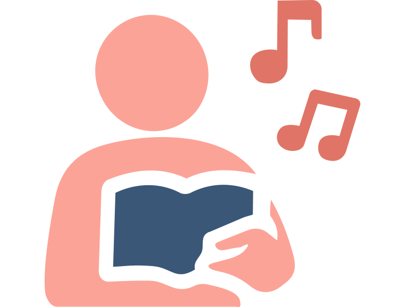 趣味を楽しみたいことを表すイラスト